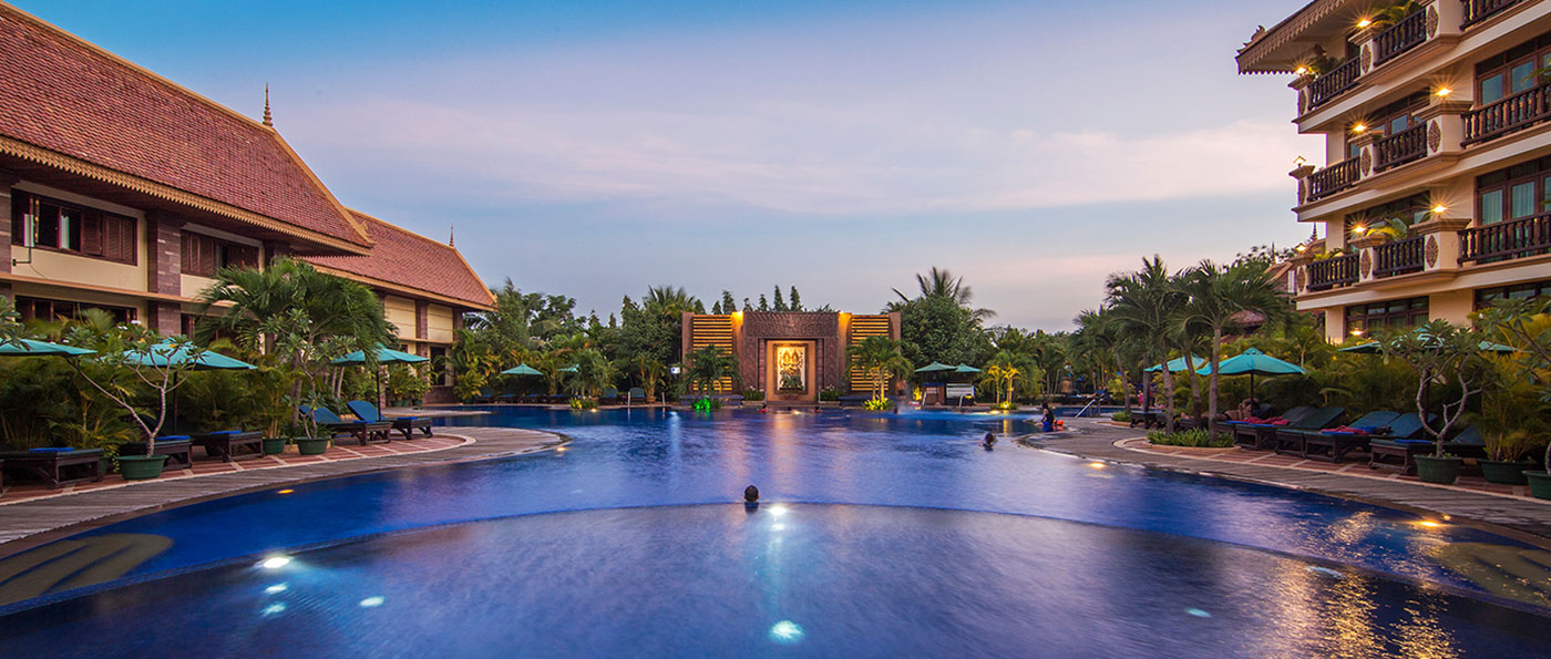 Angkor Era Hotel Pool side view