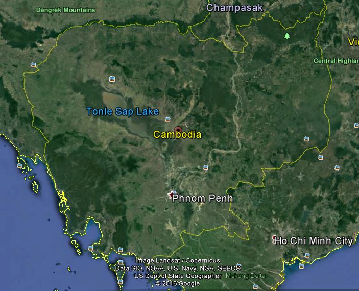 Cambodia Weather Google Earth Map